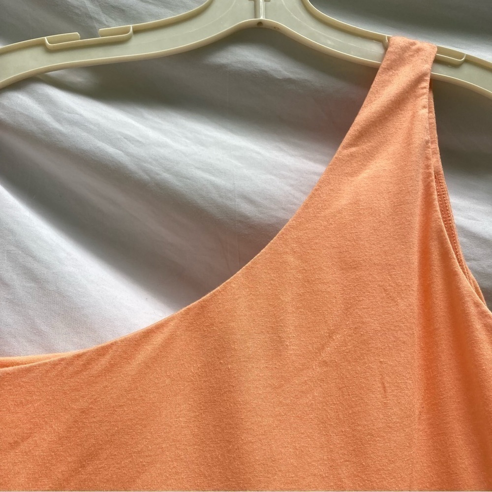 J. Crew NWT light orange one shoulder shirt, size small - Picture 6 of 6